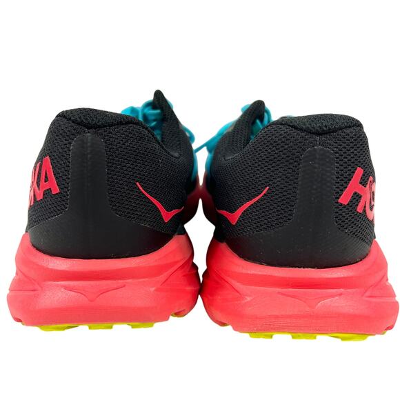 Hoka One Zinal Trail Running Shoe Women's 10.5 B Black/Blue/Pink/Solpink Sneaker - Picture 6 of 16
